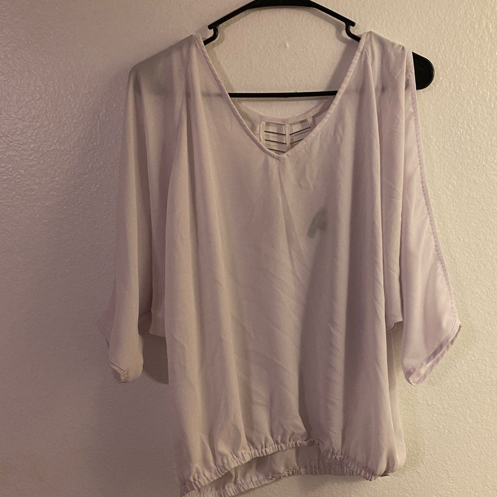 White Blouse with Metal Details
